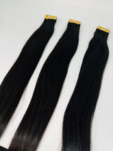 Load image into Gallery viewer, Tape-Ins Hair (Human Extension) Black