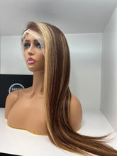 Load image into Gallery viewer, ESSTIQ Straight Highlights Lace Wig - HD Transparent